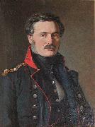 Christian Albrecht Jensen Anton Frederik Tscherning. Krigsminister oil painting